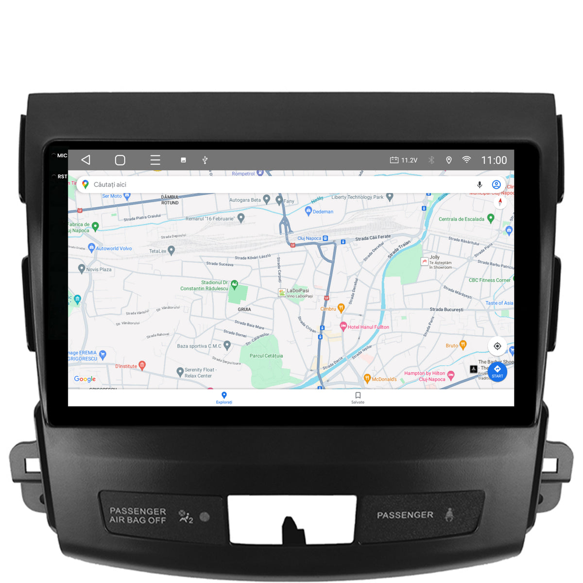 Navigatie 2K HUB64 Mitstubishi Outlander / Peugeot 4007 / Citroen C-Crosser, 4GB RAM, Android, Octacore, Slot Sim 4G, DSP, GPS, Wi-FI, Carplay, Android Auto, USB, Bluetooth, Waze, Touchscreen,