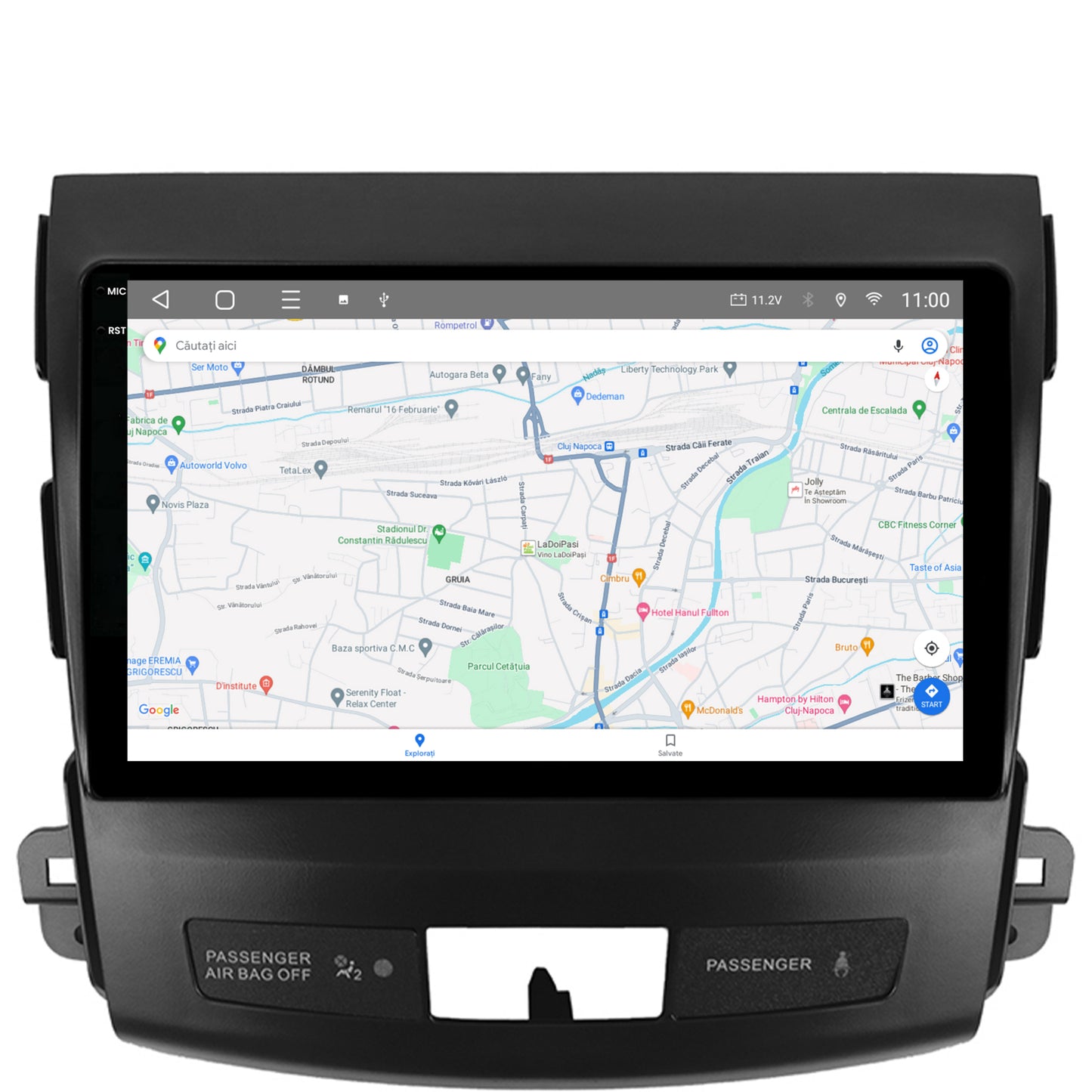 Navigatie 2K HUB64 Mitstubishi Outlander / Peugeot 4007 / Citroen C-Crosser, 4GB RAM, Android, Octacore, Slot Sim 4G, DSP, GPS, Wi-FI, Carplay, Android Auto, USB, Bluetooth, Waze, Touchscreen,