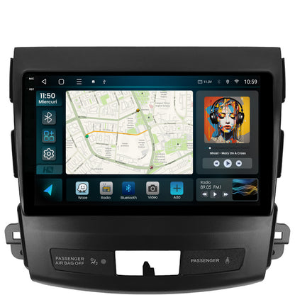 Navigatie 2K HUB64 Mitstubishi Outlander / Peugeot 4007 / Citroen C-Crosser, 4GB RAM, Android, Octacore, Slot Sim 4G, DSP, GPS, Wi-FI, Carplay, Android Auto, USB, Bluetooth, Waze, Touchscreen,