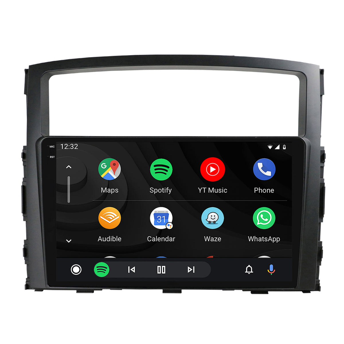 Navigatie 2K HUB64 Mitstubishi Pajero (2006-2014), 4GB RAM, Android, Octacore, Slot Sim 4G, DSP, GPS, Wi-FI, Carplay, Android Auto, USB, Bluetooth, Waze, Touchscreen, 9.5 Inch