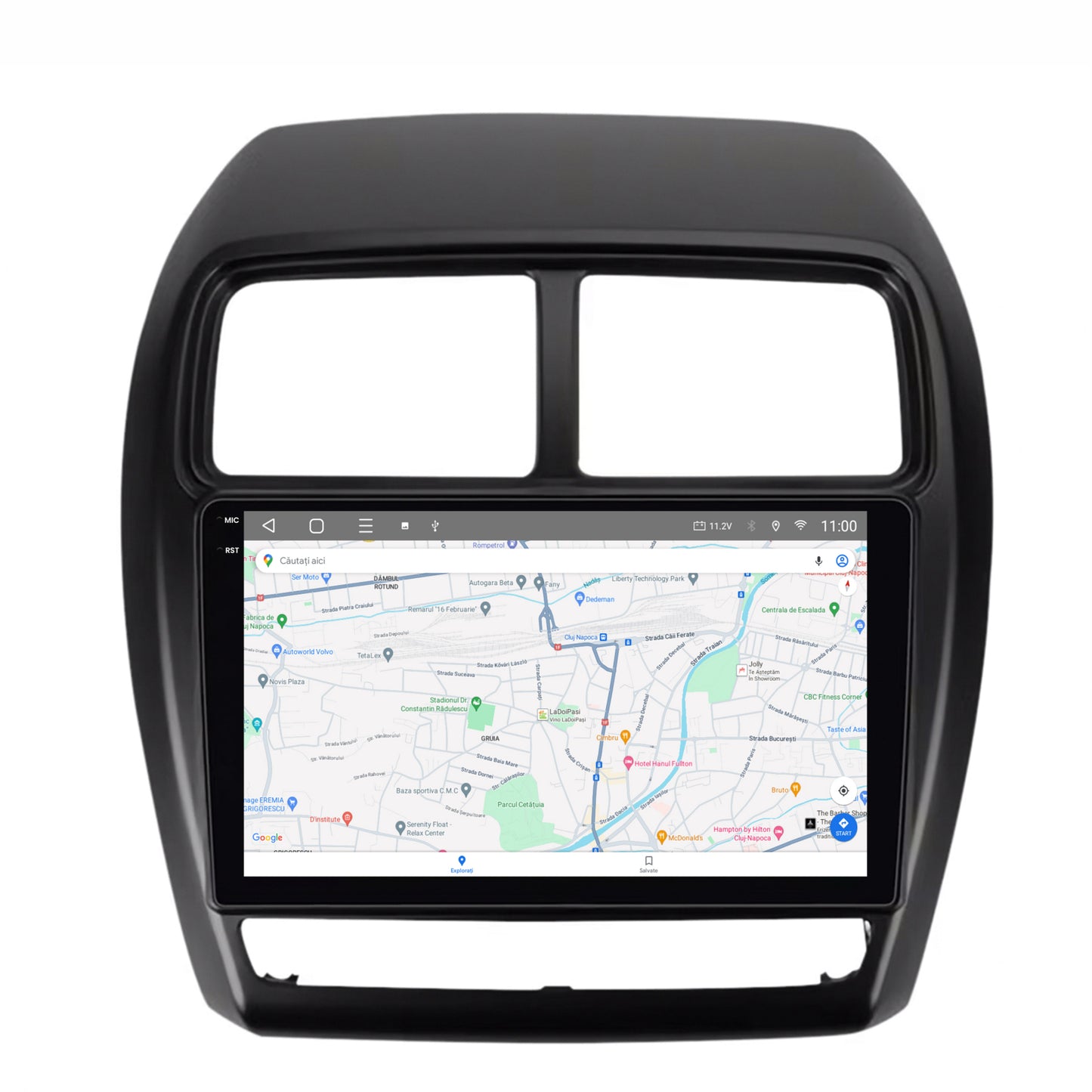 Navigatie 2K HUB64 Mitsubishi ASX (2016-2019), 4GB RAM, Android, Octacore, Slot Sim 4G, DSP, GPS, Wi-FI, Carplay, Android Auto, USB, Bluetooth, Waze, Touchscreen, 9.5 Inch