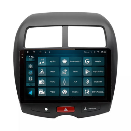 Navigatie 2K HUB64 Mitsubishi ASX / Peugeot 4008 (2010-2018), 4GB RAM, Android, Octacore, Slot Sim 4G, DSP, GPS, Wi-FI, Carplay, Android Auto, USB, Bluetooth, Waze, Touchscreen, 10.36 Inch
