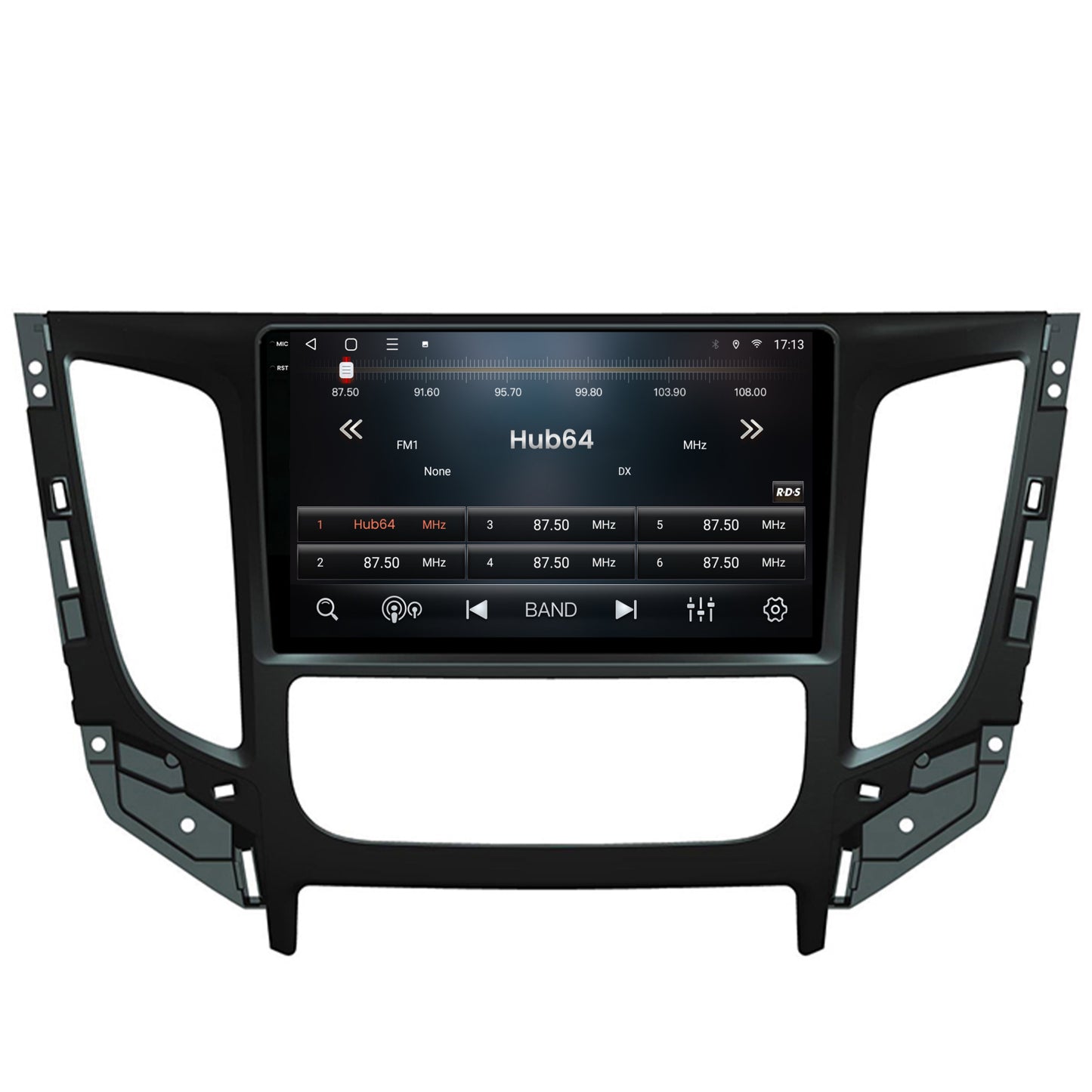 Navigatie 2K HUB64 Mitsubishi L200 (2014-2020), 8GB RAM, Android, Octacore, Slot Sim 4G, DSP, GPS, Wi-FI, Carplay, Android Auto, USB, Bluetooth, Waze, Touchscreen, 9.5 Inch