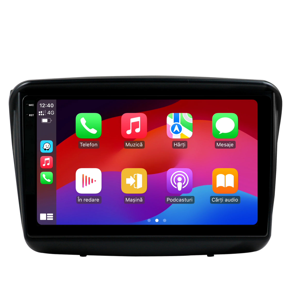 Navigatie 2K HUB64 Mitsubishi L200 / Pajero Sport, 4GB RAM, Android, Octacore, Slot Sim 4G, DSP, GPS, Wi-FI, Carplay, Android Auto, USB, Bluetooth, Waze, Touchscreen, 9.5 Inch