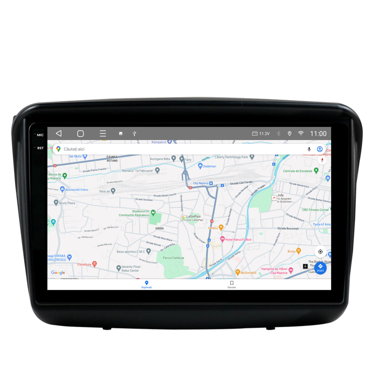 Navigatie 2K HUB64 Mitsubishi L200 / Pajero Sport, 4GB RAM, Android, Octacore, Slot Sim 4G, DSP, GPS, Wi-FI, Carplay, Android Auto, USB, Bluetooth, Waze, Touchscreen, 9.5 Inch