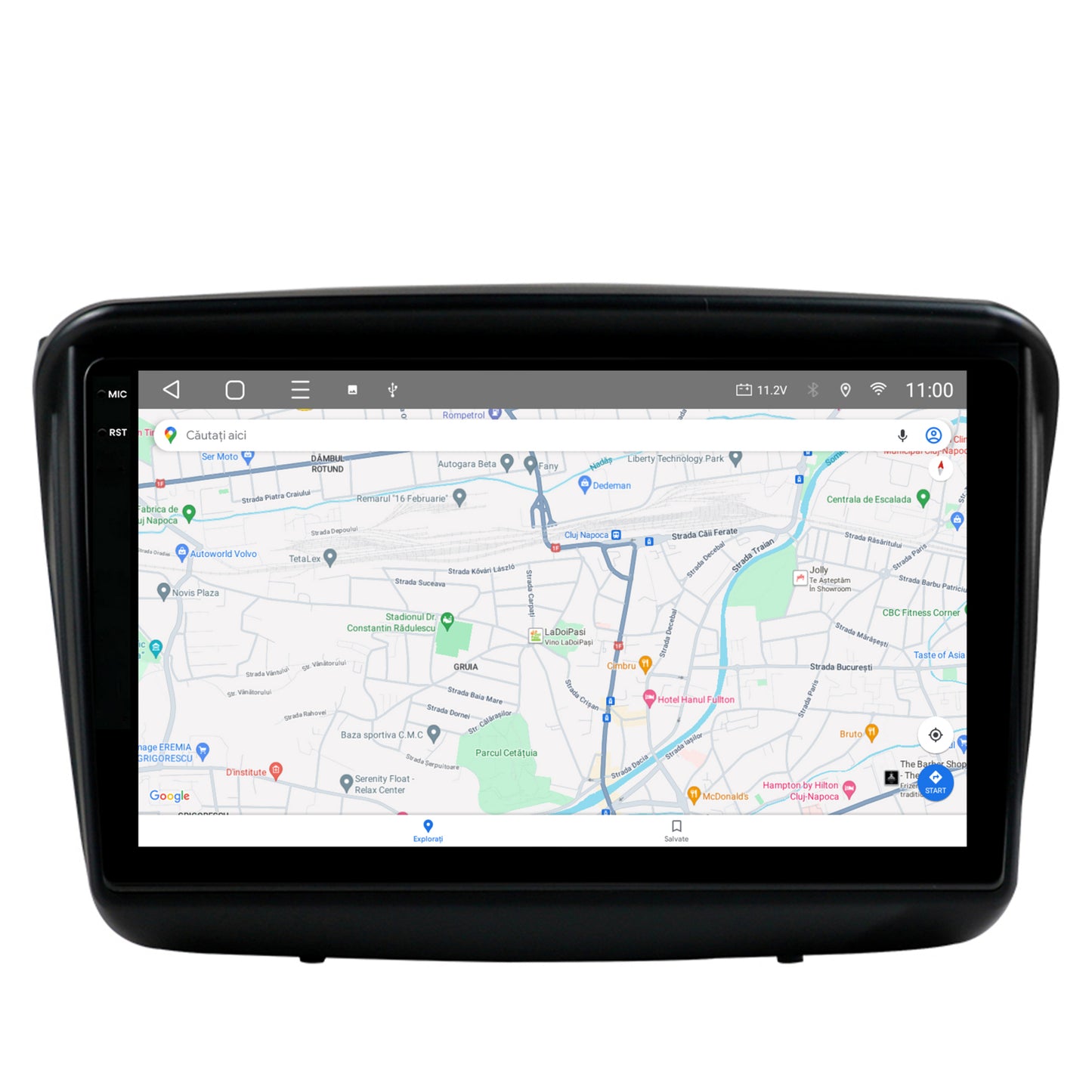 Navigatie 2K HUB64 Mitsubishi L200 / Pajero Sport, 4GB RAM, Android, Octacore, Slot Sim 4G, DSP, GPS, Wi-FI, Carplay, Android Auto, USB, Bluetooth, Waze, Touchscreen, 9.5 Inch