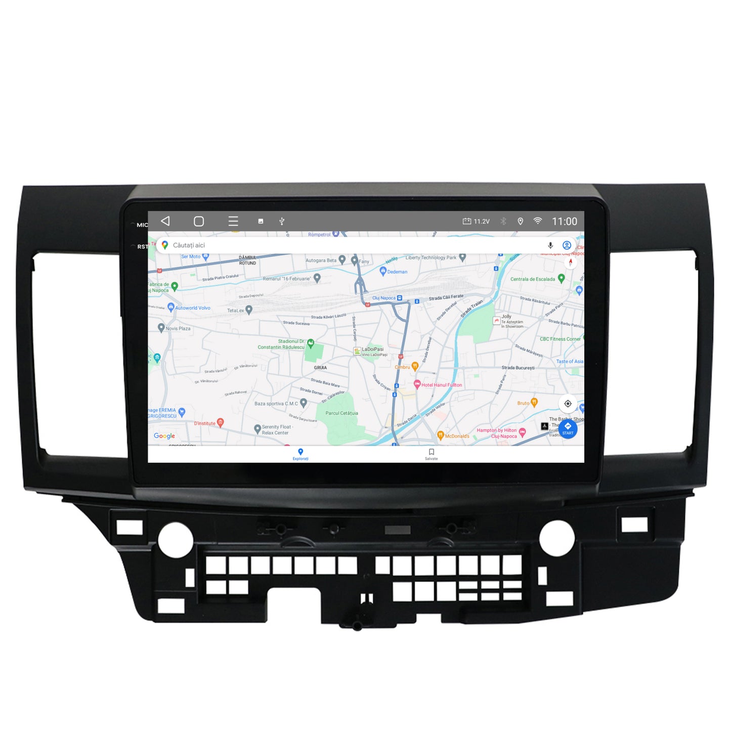 Navigatie 2K HUB64 Mitsubishi Lancer (2007-2016), 8GB RAM, Android, Octacore, Slot Sim 4G, DSP, GPS, Wi-FI, Carplay, Android Auto, USB, Bluetooth, Waze, Touchscreen, 10.36 Inch