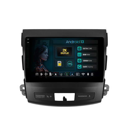 Navigatie 2K HUB64 Mitsubishi Outlander / Peugeot 4007 / Citron C-Crosser, 8GB RAM, Android, Octacore, Slot Sim 4G, DSP, GPS, Wi-FI, Carplay, Android Auto, USB, Bluetooth, Waze, Touchscreen, 9