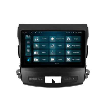 Navigatie 2K HUB64 Mitsubishi Outlander / Peugeot 4007 / Citron C-Crosser, 8GB RAM, Android, Octacore, Slot Sim 4G, DSP, GPS, Wi-FI, Carplay, Android Auto, USB, Bluetooth, Waze, Touchscreen, 9