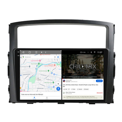 Navigatie 2K HUB64 Mitsubishi Pajero (2006-2014), 8GB RAM, Android, Octacore, Slot Sim 4G, DSP, GPS, Wi-FI, Carplay, Android Auto, USB, Bluetooth, Waze, Touchscreen, 9.5 Inch