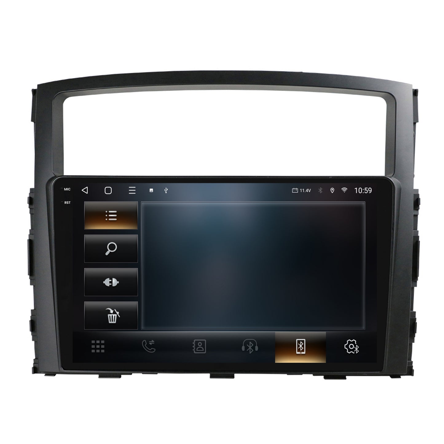 Navigatie 2K HUB64 Mitsubishi Pajero (2006-2014), 8GB RAM, Android, Octacore, Slot Sim 4G, DSP, GPS, Wi-FI, Carplay, Android Auto, USB, Bluetooth, Waze, Touchscreen, 9.5 Inch