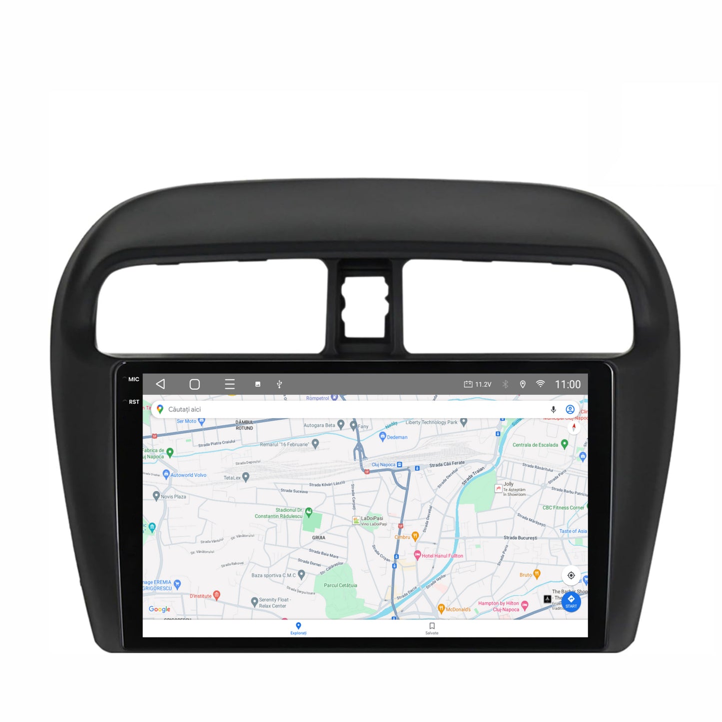 Navigatie 2K HUB64 Mitsubishi Space Star / Mirage / Attrage, 4GB RAM, Android, Octacore, Slot Sim 4G, DSP, GPS, Wi-FI, Carplay, Android Auto, USB, Bluetooth, Waze, Touchscreen, 9.5 Inch