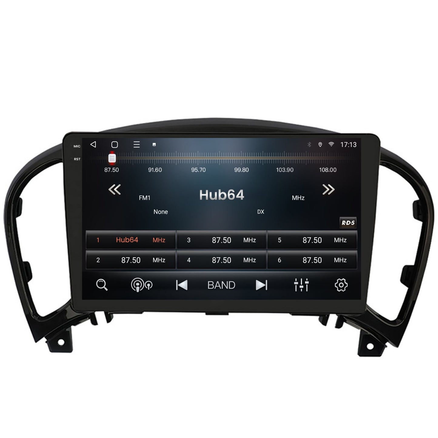 Navigatie 2K HUB64 Nissan Juke (2010-2019), 8GB RAM, Android, Octacore, Slot Sim 4G, DSP, GPS, Wi-FI, Carplay, Android Auto, USB, Bluetooth, Waze, Touchscreen, 9.5 Inch