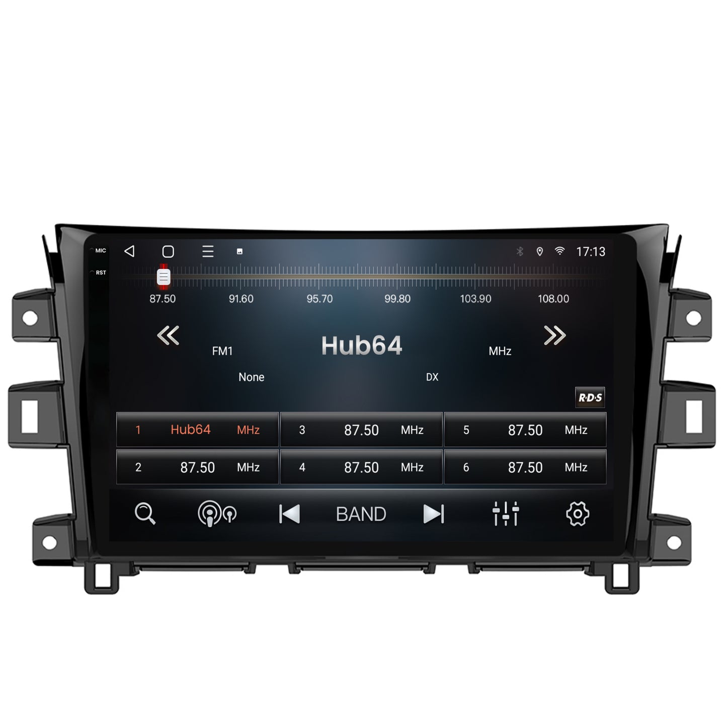 Navigatie 2K HUB64 Nissan Navara (2015+), 4GB RAM, Android, Octacore, Slot Sim 4G, DSP, GPS, Wi-FI, Carplay, Android Auto, USB, Bluetooth, Waze, Touchscreen, 10.36 Inch