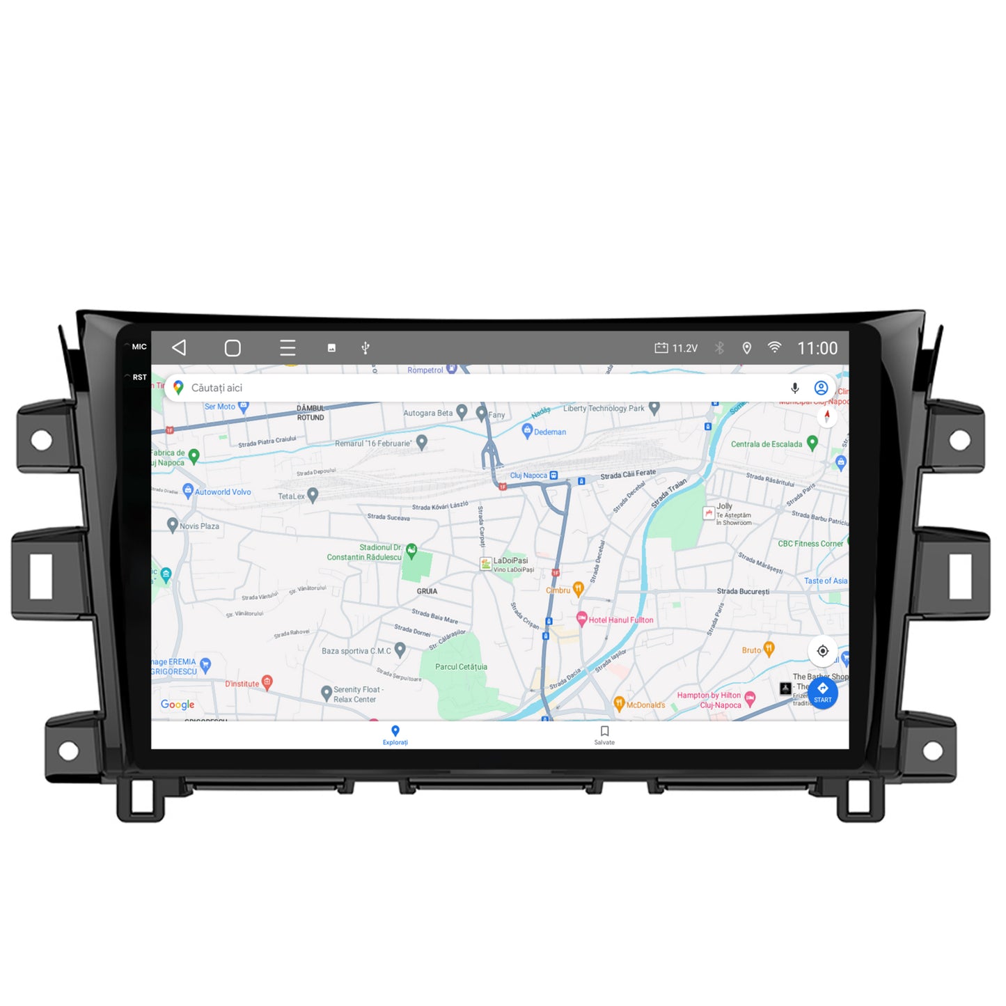 Navigatie 2K HUB64 Nissan Navara (2015+), 8GB RAM, Android, Octacore, Slot Sim 4G, DSP, GPS, Wi-FI, Carplay, Android Auto, USB, Bluetooth, Waze, Touchscreen, 10.36 Inch