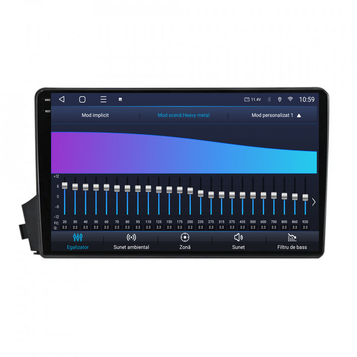 Navigatie 2K HUB64 Ssangyong Actyon-Kyron (2005-2011),4GB RAM, Android, Octacore, Slot Sim 4G, DSP, GPS, Wi-FI, Carplay, Android Auto, USB, Bluetooth, Waze, Touchscreen, 9.5 Inch