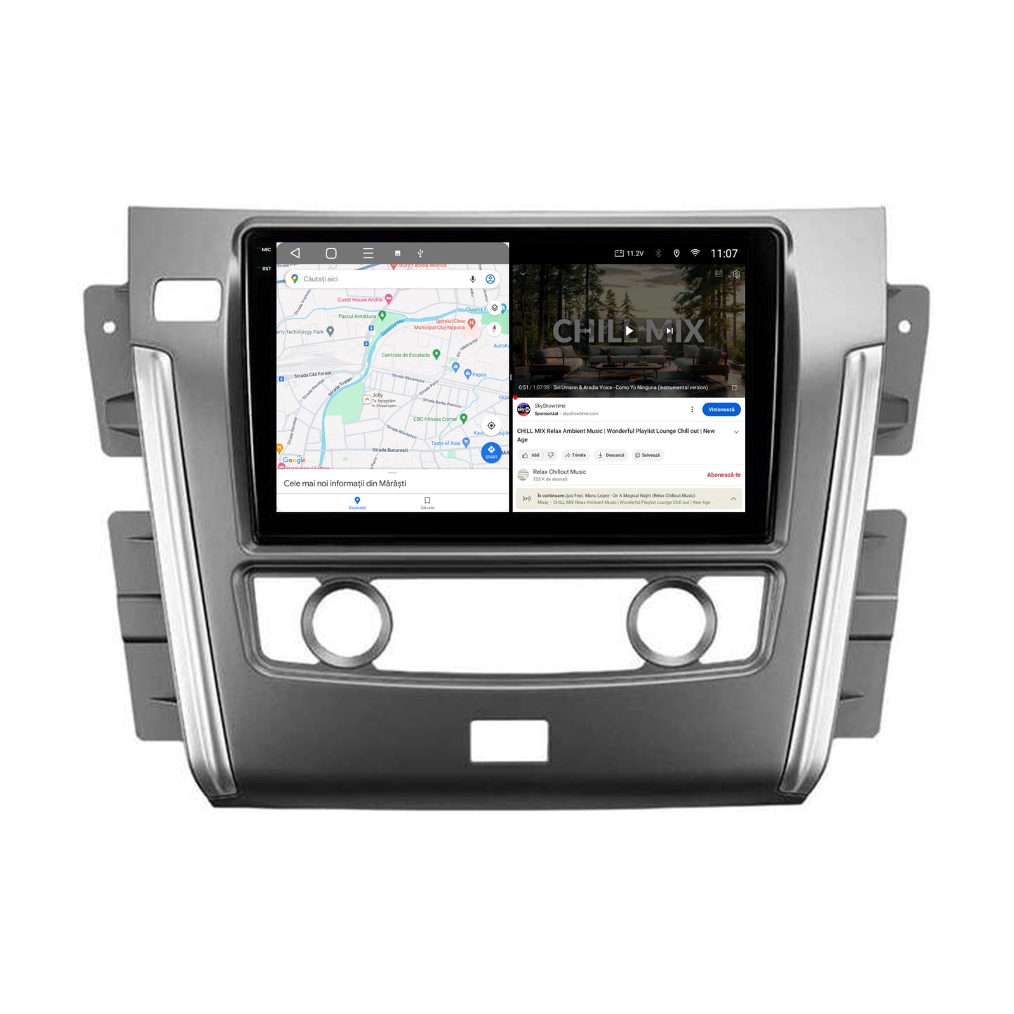 Navigatie 2K HUB64 Nissan Patrol (2010-2020), 8GB RAM, Android, Octacore, Slot Sim 4G, DSP, GPS, Wi-FI, Carplay, Android Auto, USB, Bluetooth, Waze, Touchscreen,10.36 Inch