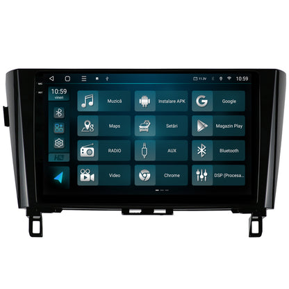 Navigatie 2K HUB64 Nissan Qashqai / X-Trail (2013+), 8GB RAM, Android, Octacore, Slot Sim 4G, DSP, GPS, Wi-FI, Carplay, Android Auto, USB, Bluetooth, Waze, Touchscreen, 10.36 Inch
