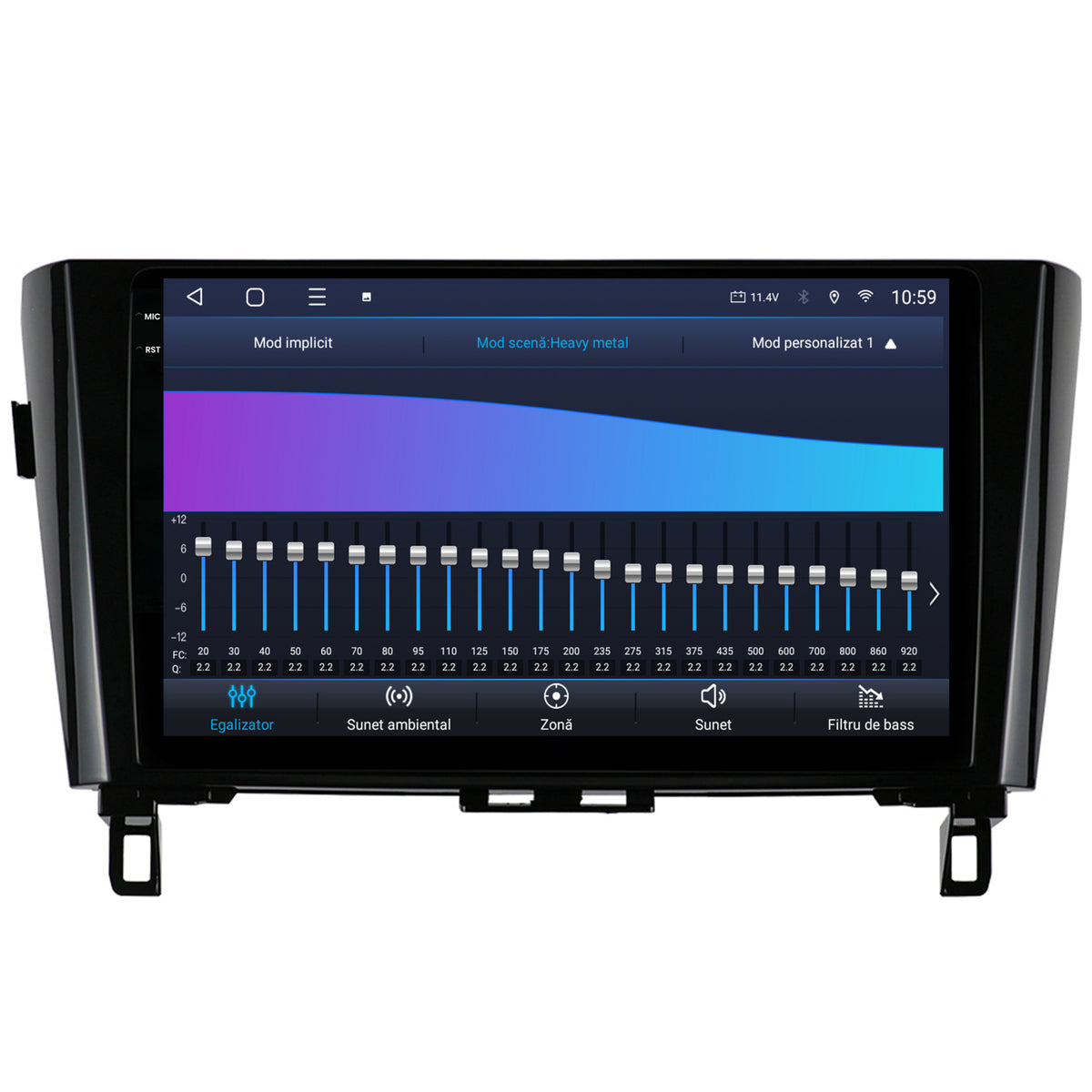 Navigatie 2K HUB64 Nissan Qashqai / X-Trail (2013+), 8GB RAM, Android, Octacore, Slot Sim 4G, DSP, GPS, Wi-FI, Carplay, Android Auto, USB, Bluetooth, Waze, Touchscreen, 10.36 Inch