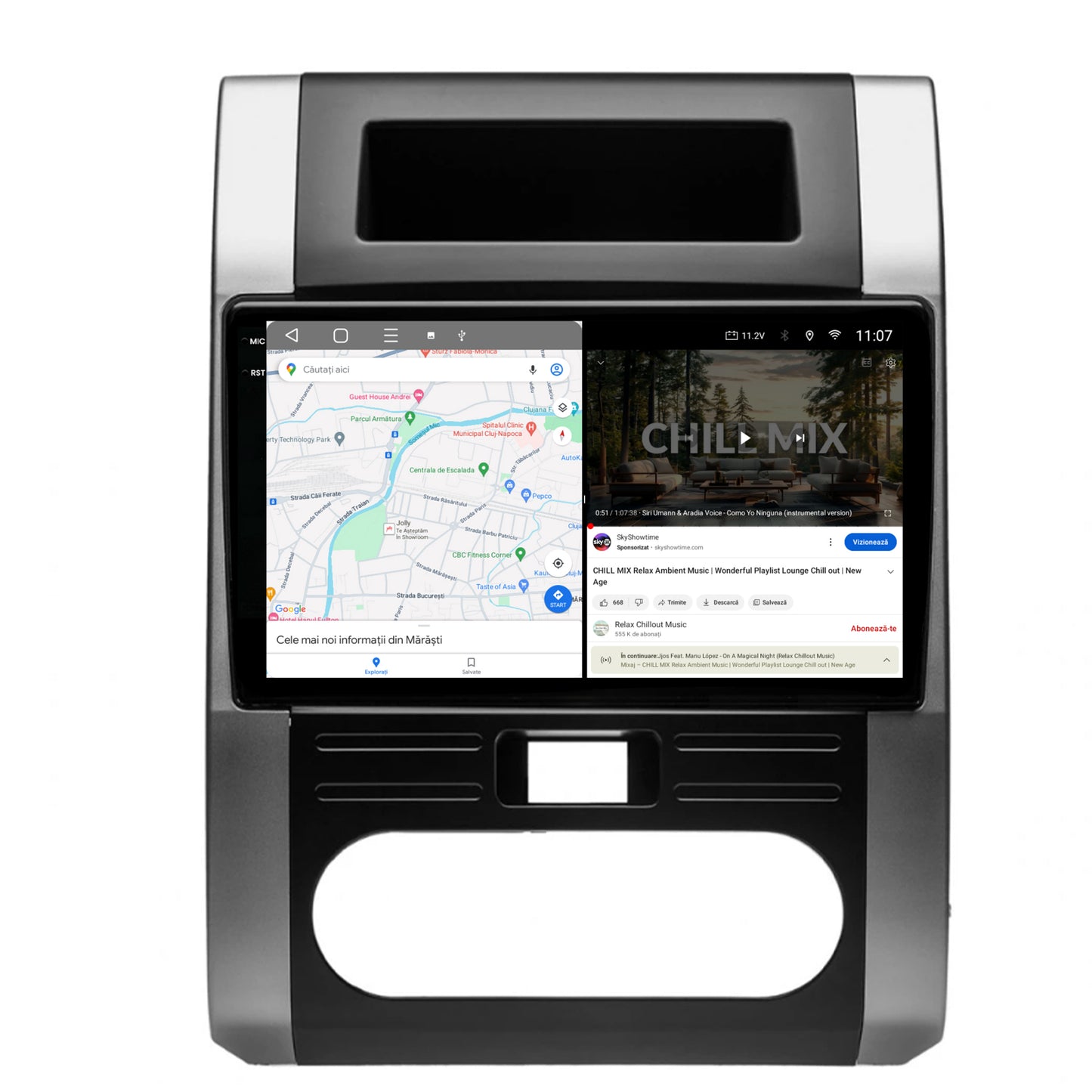 Navigatie 2K HUB64 Nissan X-Trail (2007-2013), 8GB RAM, Android, Octacore, Slot Sim 4G, DSP, GPS, Wi-FI, Carplay, Android Auto, USB, Bluetooth, Waze, Touchscreen, 10.36 Inch