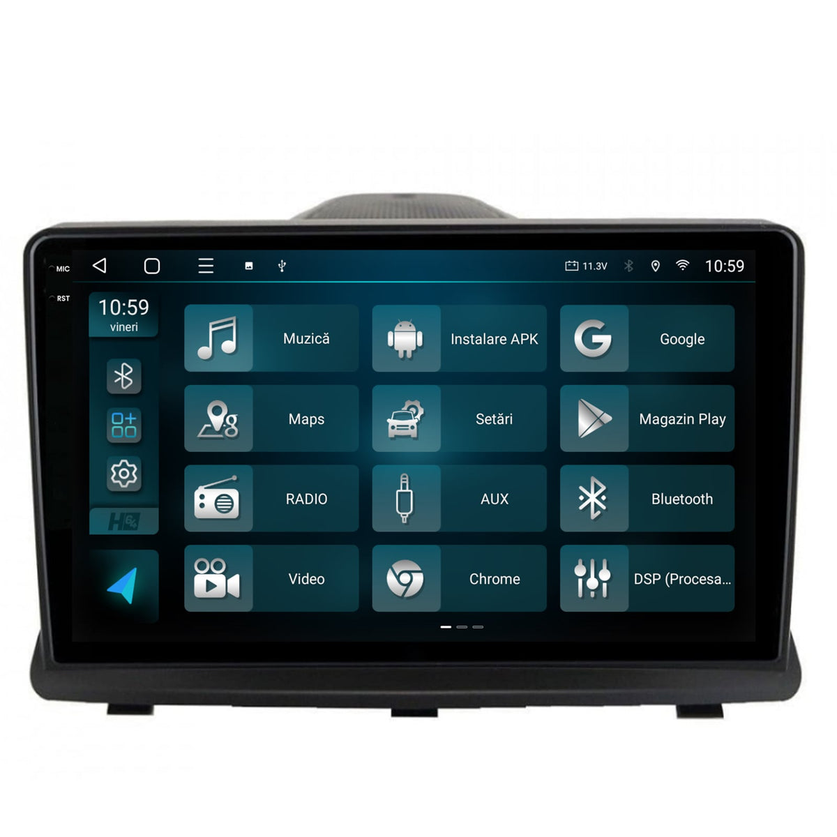 Navigatie 2K HUB64 Opel Antara (2006-2015), 4GB RAM, Android, Octacore, Slot Sim 4G, DSP, GPS, Wi-FI, Carplay, Android Auto, USB, Bluetooth, Waze, Touchscreen, 9.5 Inch