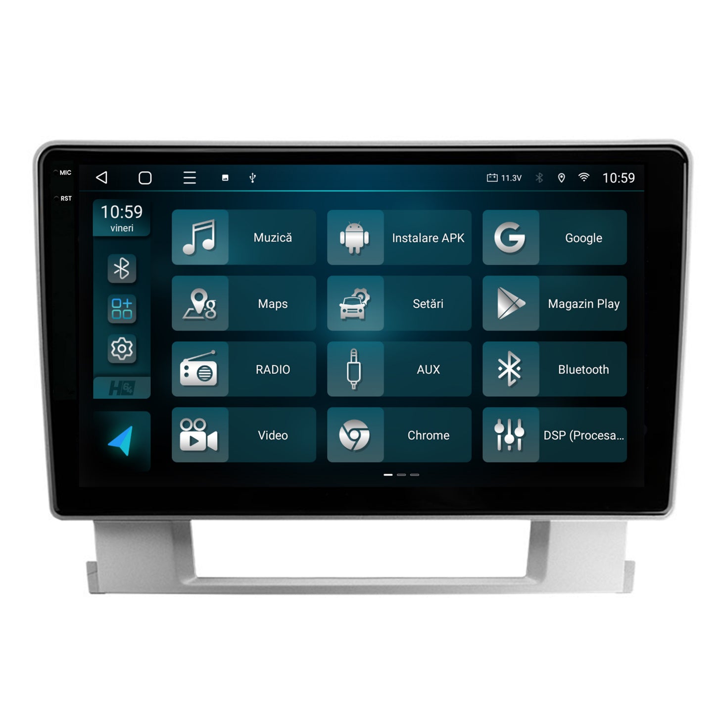Navigatie 2K HUB64 Opel Astra J, 4GB RAM, Android, Octacore, Slot Sim 4G, DSP, GPS, Wi-FI, Carplay, Android Auto, USB, Bluetooth, Waze, Touchscreen, 9.5 Inch