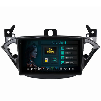 Navigatie 2K HUB64 Opel Corsa E / Adam (2013-2019), 4GB RAM, Android, Octacore, Slot Sim 4G, DSP, GPS, Wi-FI, Carplay, Android Auto, USB, Bluetooth, Waze, Touchscreen, 9.5 Inch