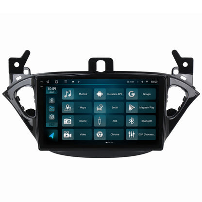 Navigatie 2K HUB64 Opel Corsa E / Adam (2013-2019), 8GB RAM, Android, Octacore, Slot Sim 4G, DSP, GPS, Wi-FI, Carplay, Android Auto, USB, Bluetooth, Waze, Touchscreen, 9.5 Inch