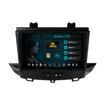 Navigatie 2K HUB64 Opel Grandland X / Opel Crossland X (2017-2021), 4GB RAM, Android, Octacore, Slot Sim 4G, DSP, GPS, Wi-FI, Carplay, Android Auto, USB, Bluetooth, Waze, Touchscreen, 9.5 Inch