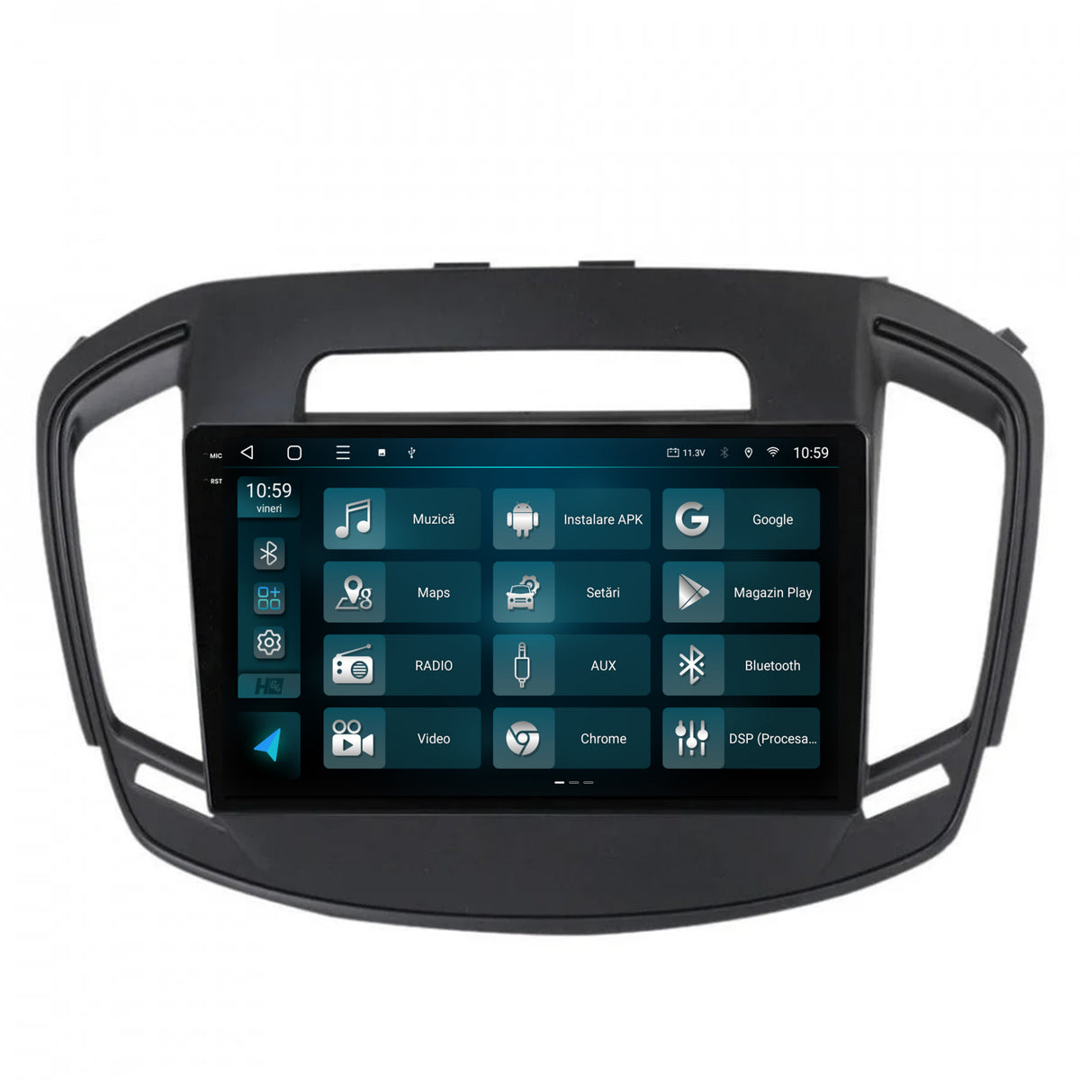 Navigatie 2K HUB64 Opel Insignia (2014-2016), 8GB RAM, Android, Octacore, Slot Sim 4G, DSP, GPS, Wi-FI, Carplay, Android Auto, USB, Bluetooth, Waze, Touchscreen, 9.5 Inch