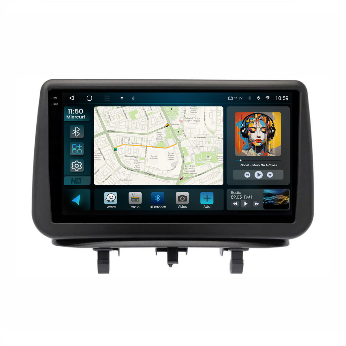 Navigatie 2K HUB64 Opel Meriva (2010-2017), 4GB RAM, Android, Octacore, Slot Sim 4G, DSP, GPS, Wi-FI, Carplay, Android Auto, USB, Bluetooth, Waze, Touchscreen, 9.5 Inch