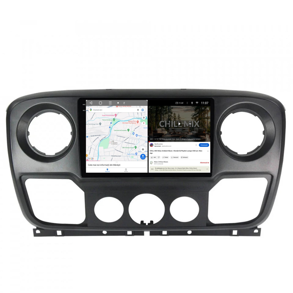 Navigatie 2K HUB64 Opel Movano / Renault Master / Nissan NV400 (2011-2019), 4GB RAM, Android, Octacore, Slot Sim 4G, DSP, GPS, Wi-FI, Carplay, Android Auto, USB, Bluetooth, Waze, Touchscreen, 10.36