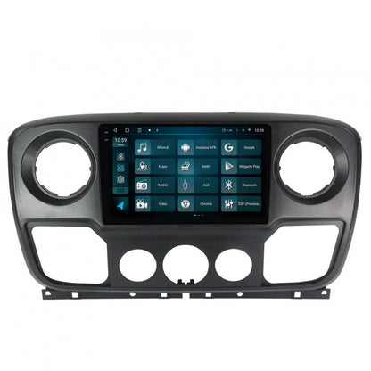 Navigatie 2K HUB64 Opel Movano / Renault Master / Nissan NV400 (2011-2019), 8GB RAM, Android, Octacore, Slot Sim 4G, DSP, GPS, Wi-FI, Carplay, Android Auto, USB, Bluetooth, Waze, Touchscreen, 10.36