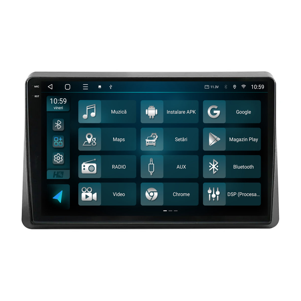 Navigatie 2K HUB64 Opel Movano / Renault Master (2020-2024), 4GB RAM, Android, Octacore, Slot Sim 4G, DSP, GPS, Wi-FI, Carplay, Android Auto, USB, Bluetooth, Waze, Touchscreen, 10.36 Inch