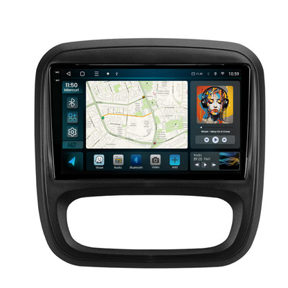 Navigatie 2K HUB64 Opel Vivaro / Renault Trafic / Fiat Talento (2014-2017), 4GB RAM, Android, Octacore, Slot Sim 4G, DSP, GPS, Wi-FI, Carplay, Android Auto, USB, Bluetooth, Waze, Touchscreen, 9.5 I