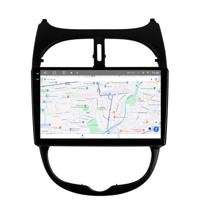 Navigatie 2K HUB64 Peugeot 206 (1998-2012), 4GB RAM, Android, Octacore, Slot Sim 4G, DSP, GPS, Wi-FI, Carplay, Android Auto, USB, Bluetooth, Waze, Touchscreen, 9.5 Inch