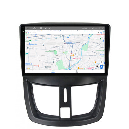 Navigatie 2K HUB64 Peugeot 207, 4GB RAM, Android, Octacore, Slot Sim 4G, DSP, GPS, Wi-FI, Carplay, Android Auto, USB, Bluetooth, Waze, Touchscreen, 9.5 Inch