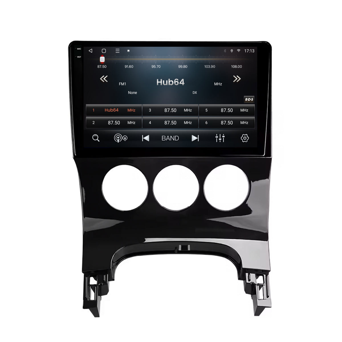 Navigatie 2K HUB64 Peugeot 3008/5008, 4GB RAM, Android, Octacore, Slot Sim 4G, DSP, GPS, Wi-FI, Carplay, Android Auto, USB, Bluetooth, Waze, Touchscreen, 9.5 Inch