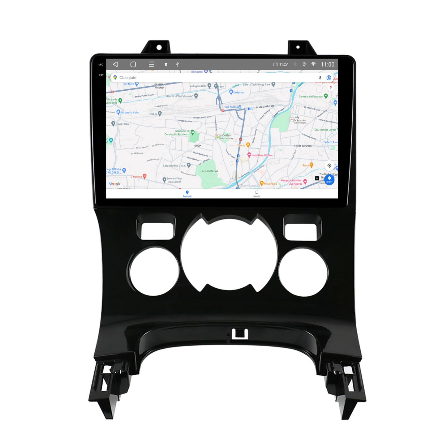 Navigatie 2K HUB64 Peugeot 3008/5008, 4GB RAM, Android, Octacore, Slot Sim 4G, DSP, GPS, Wi-FI, Carplay, Android Auto, USB, Bluetooth, Waze, Touchscreen, 9.5 Inch