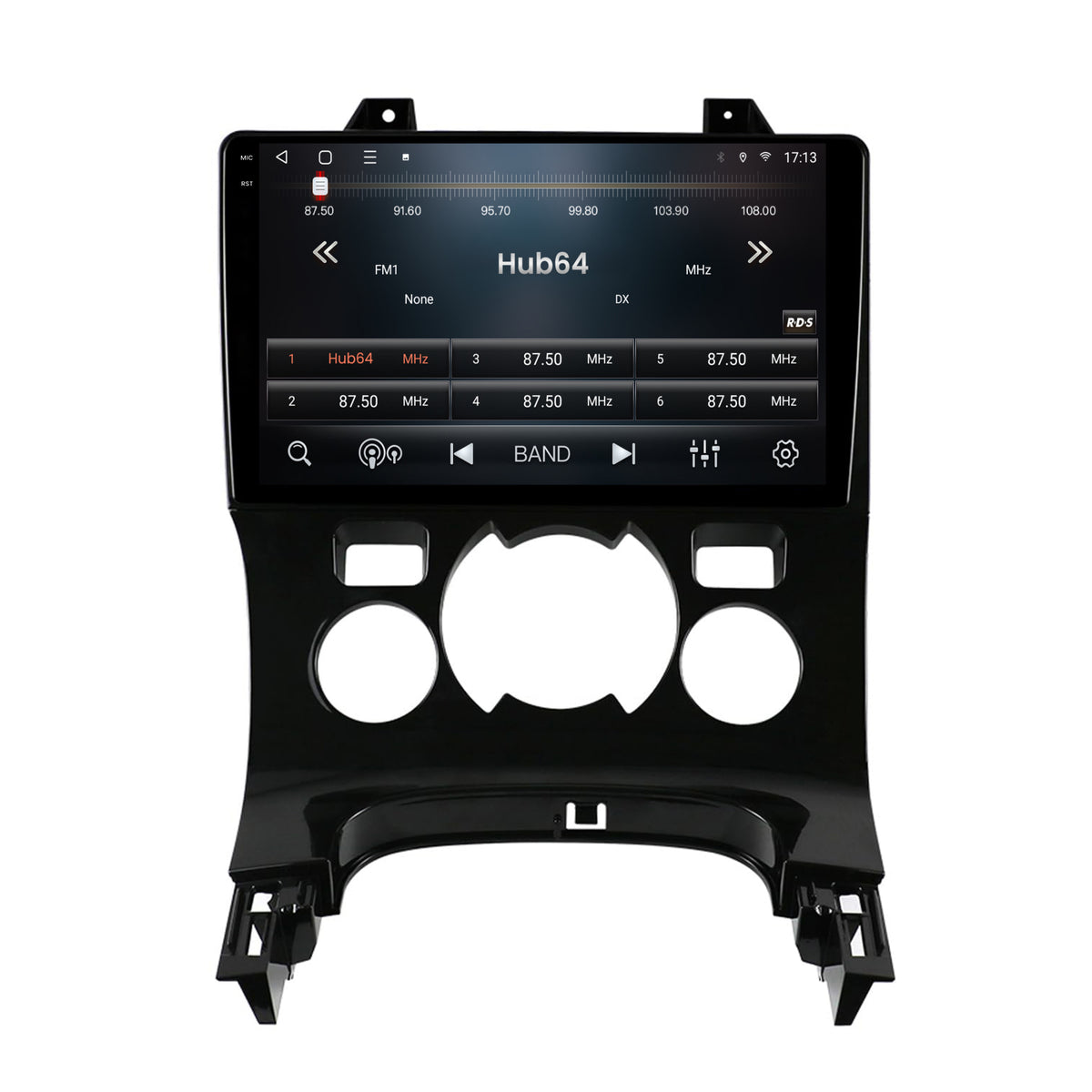 Navigatie 2K HUB64 Peugeot 3008/5008, 4GB RAM, Android, Octacore, Slot Sim 4G, DSP, GPS, Wi-FI, Carplay, Android Auto, USB, Bluetooth, Waze, Touchscreen, 9.5 Inch