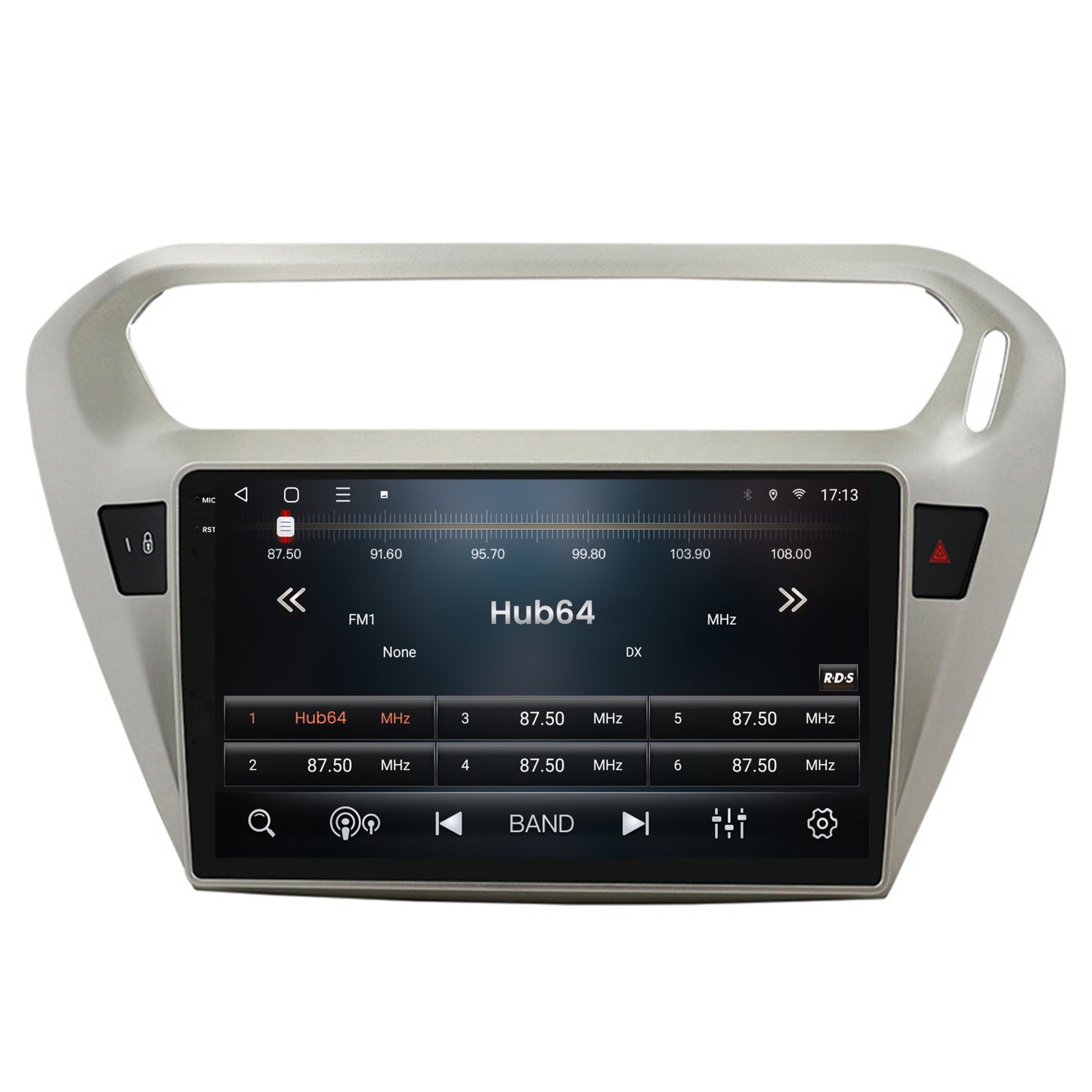 Navigatie 2K HUB64 Peugeot 301 / Citroen C-Elysee, 4GB RAM, Android, Octacore, Slot Sim 4G, DSP, GPS, Wi-FI, Carplay, Android Auto, USB, Bluetooth, Waze, Touchscreen, 9.5 Inch