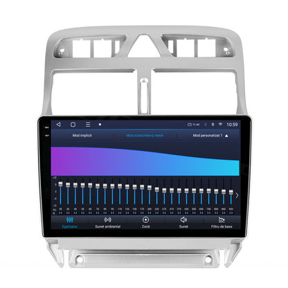 Navigatie 2K HUB64 Peugeot 307, 4GB RAM, Android, Octacore, Slot Sim 4G, DSP, GPS, Wi-FI, Carplay, Android Auto, USB, Bluetooth, Waze, Touchscreen, 9.5 Inch