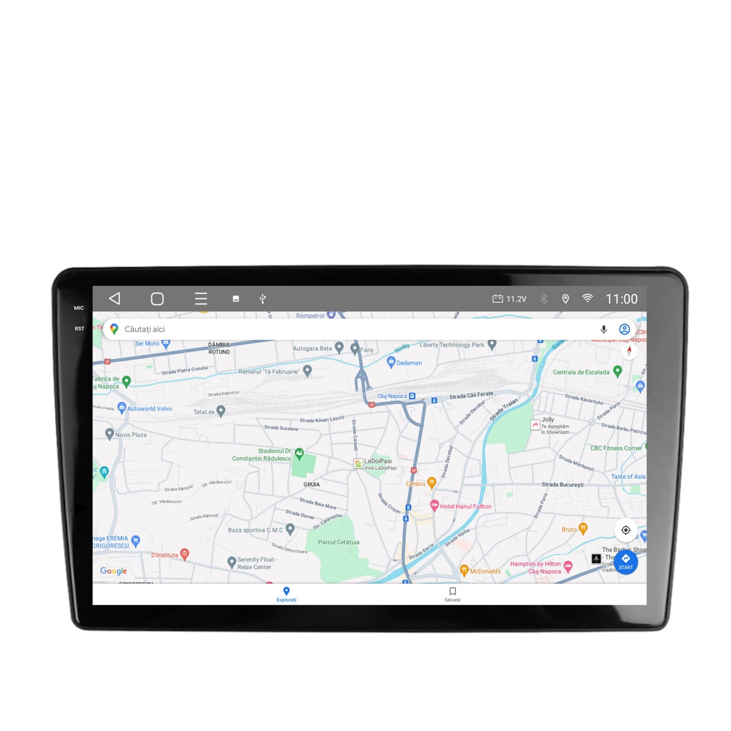 Navigatie 2K HUB64 Peugeot 307, 8GB RAM, Android, Octacore, Slot Sim 4G, DSP, GPS, Wi-FI, Carplay, Android Auto, USB, Bluetooth, Waze, Touchscreen, 9.5 Inch