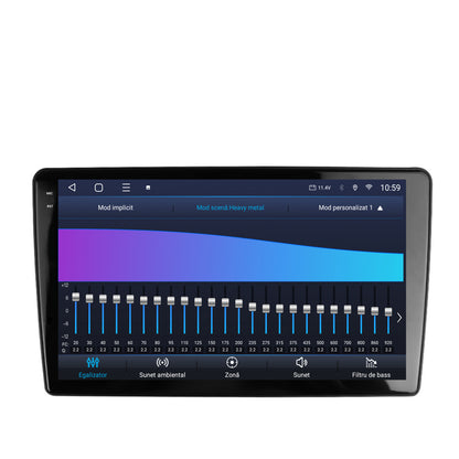 Navigatie 2K HUB64 Peugeot 307, 8GB RAM, Android, Octacore, Slot Sim 4G, DSP, GPS, Wi-FI, Carplay, Android Auto, USB, Bluetooth, Waze, Touchscreen, 9.5 Inch