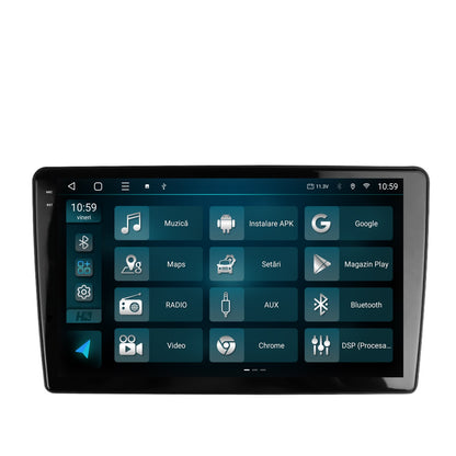 Navigatie 2K HUB64 Peugeot 307, 8GB RAM, Android, Octacore, Slot Sim 4G, DSP, GPS, Wi-FI, Carplay, Android Auto, USB, Bluetooth, Waze, Touchscreen, 9.5 Inch