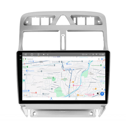 Navigatie 2K HUB64 Peugeot 307, 8GB RAM, Android, Octacore, Slot Sim 4G, DSP, GPS, Wi-FI, Carplay, Android Auto, USB, Bluetooth, Waze, Touchscreen, 9.5 Inch