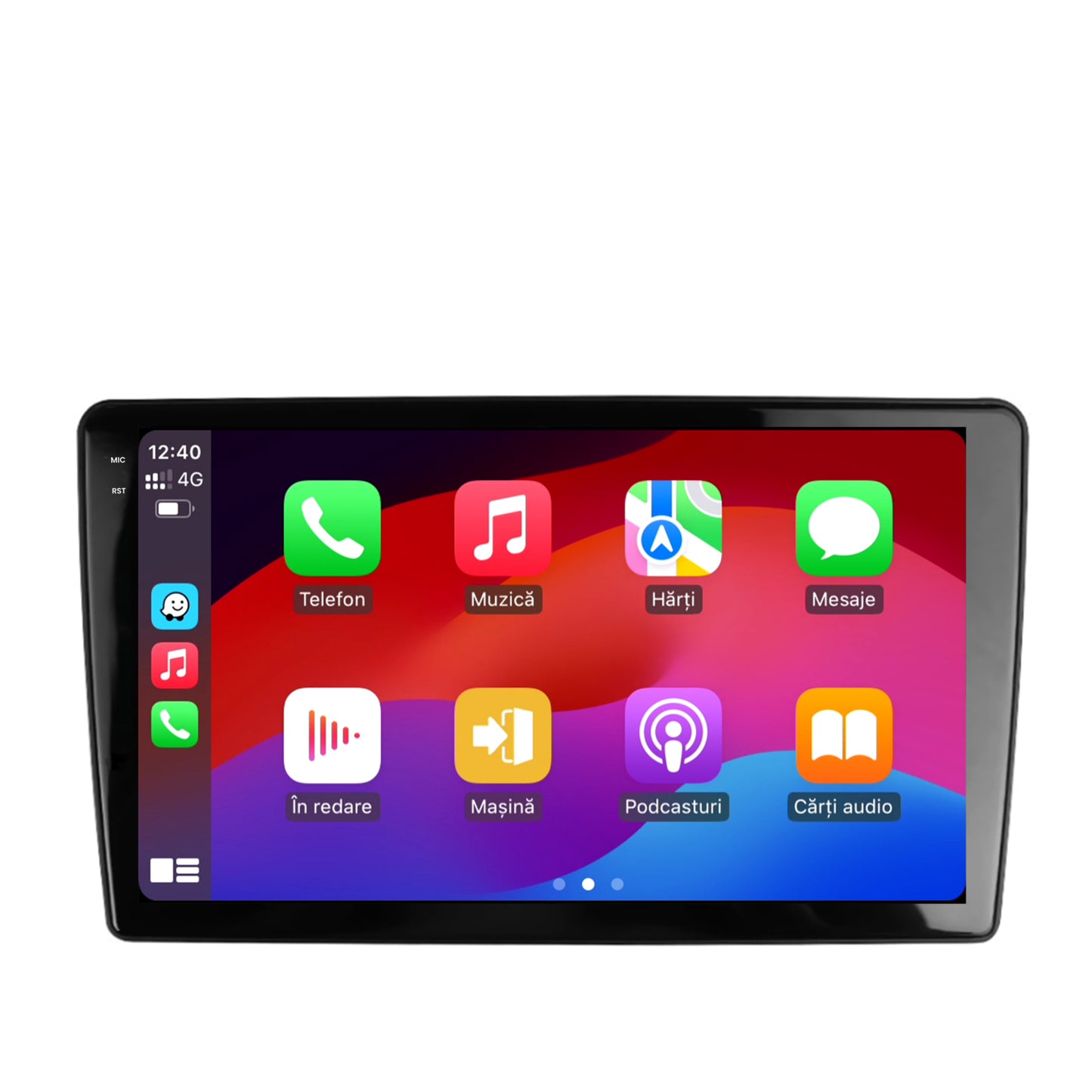 Navigatie 2K HUB64 Peugeot 307, 8GB RAM, Android, Octacore, Slot Sim 4G, DSP, GPS, Wi-FI, Carplay, Android Auto, USB, Bluetooth, Waze, Touchscreen, 9.5 Inch