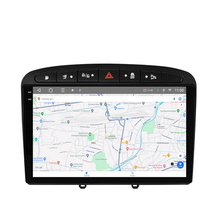 Navigatie 2K HUB64 Peugeot 308/408 (2008-2013), 8GB RAM, Android, Octacore, Slot Sim 4G, DSP, GPS, Wi-FI, Carplay, Android Auto, USB, Bluetooth, Waze, Touchscreen, 9.5 Inch