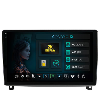 Navigatie 2K HUB64 Peugeot 407 (2004-2011), 4GB RAM, Android, Octacore, Slot Sim 4G, DSP, GPS, Wi-FI, Carplay, Android Auto, USB, Bluetooth, Waze, Touchscreen, 9.5 Inch
