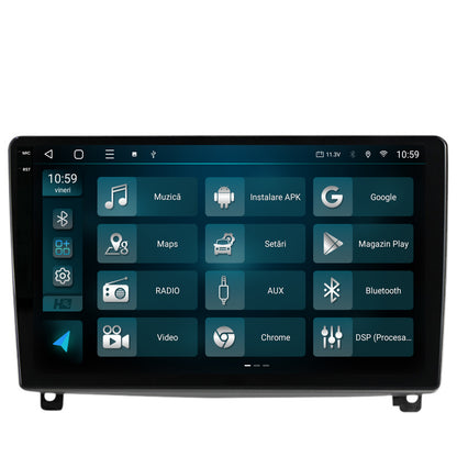 Navigatie 2K HUB64 Peugeot 407 (2004-2011), 8GB RAM, Android, Octacore, Slot Sim 4G, DSP, GPS, Wi-FI, Carplay, Android Auto, USB, Bluetooth, Waze, Touchscreen, 9.5 Inch